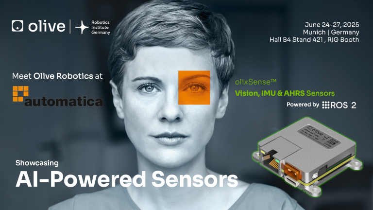 Meet Olive Robotics at Automatica 2025 – Showcasing AI-Powered ROS 2 Sensors for Advanced Robotics